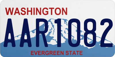 WA license plate AAR1082