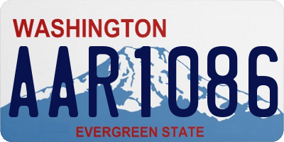 WA license plate AAR1086