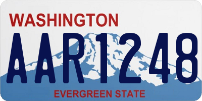 WA license plate AAR1248