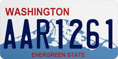 WA license plate AAR1261