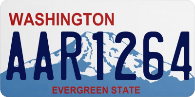 WA license plate AAR1264