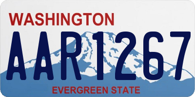 WA license plate AAR1267