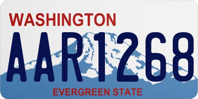 WA license plate AAR1268