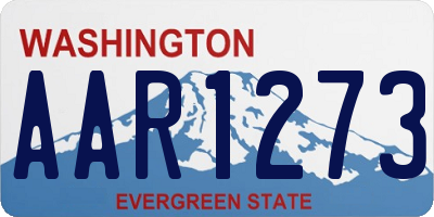 WA license plate AAR1273