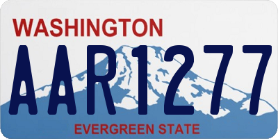 WA license plate AAR1277