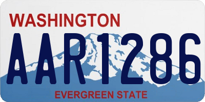 WA license plate AAR1286