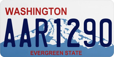 WA license plate AAR1290