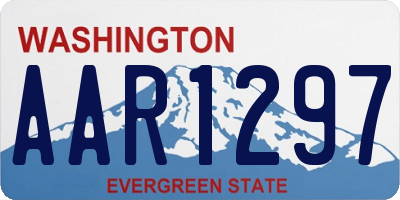 WA license plate AAR1297