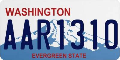 WA license plate AAR1310