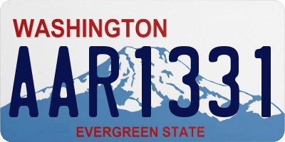 WA license plate AAR1331