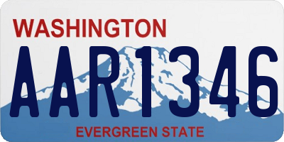 WA license plate AAR1346