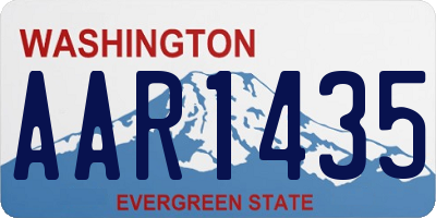 WA license plate AAR1435