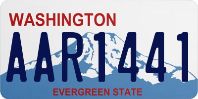 WA license plate AAR1441