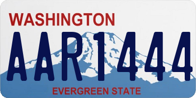 WA license plate AAR1444