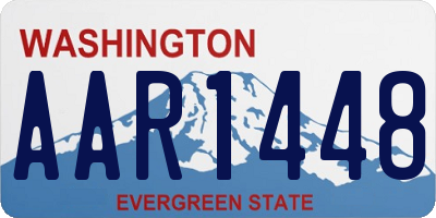 WA license plate AAR1448