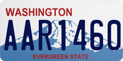 WA license plate AAR1460