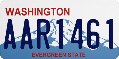WA license plate AAR1461