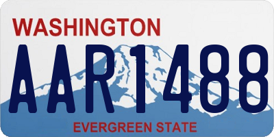 WA license plate AAR1488