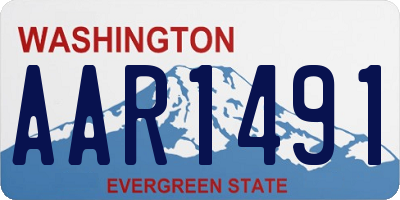 WA license plate AAR1491