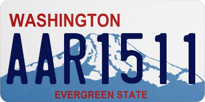 WA license plate AAR1511