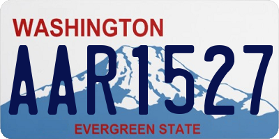 WA license plate AAR1527
