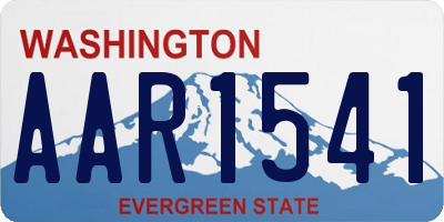 WA license plate AAR1541