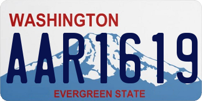 WA license plate AAR1619