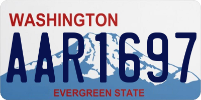 WA license plate AAR1697