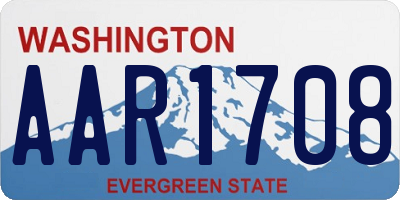 WA license plate AAR1708