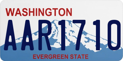 WA license plate AAR1710