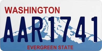 WA license plate AAR1741