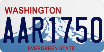 WA license plate AAR1750