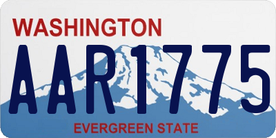 WA license plate AAR1775