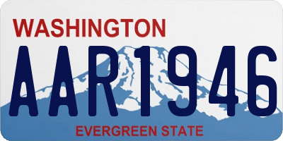 WA license plate AAR1946