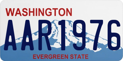 WA license plate AAR1976