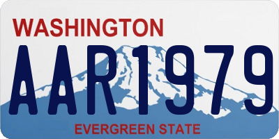 WA license plate AAR1979