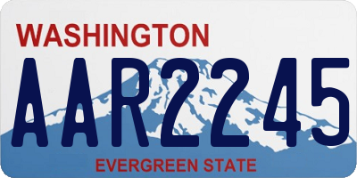WA license plate AAR2245