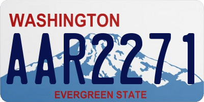 WA license plate AAR2271