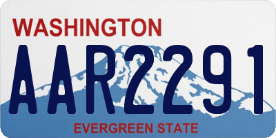 WA license plate AAR2291