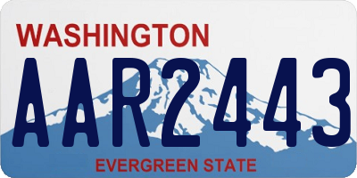 WA license plate AAR2443