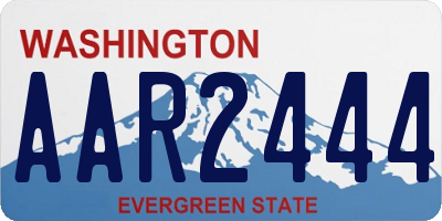 WA license plate AAR2444