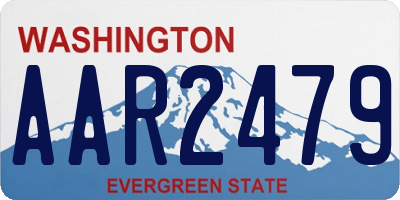 WA license plate AAR2479