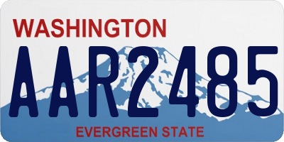 WA license plate AAR2485