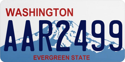WA license plate AAR2499