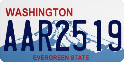 WA license plate AAR2519