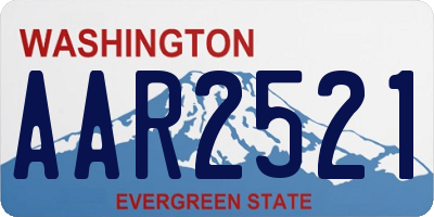 WA license plate AAR2521