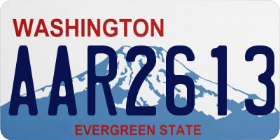 WA license plate AAR2613