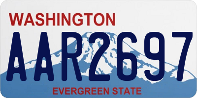 WA license plate AAR2697