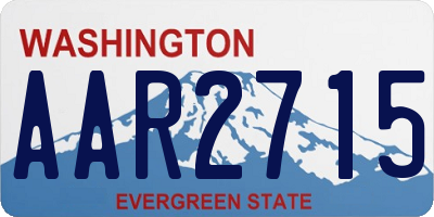 WA license plate AAR2715