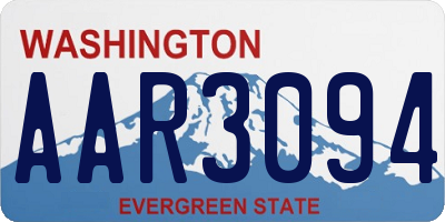 WA license plate AAR3094